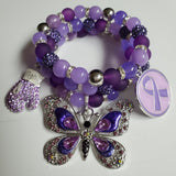 Purple Ribbon set