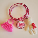 Pink Heart Ribbon